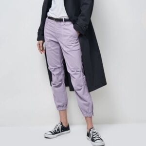 Nili Lotan Cropped Military Pants Lilac size 4 Timeless Fashion Luxury Designer